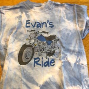 Evans ride tie dye tshirt